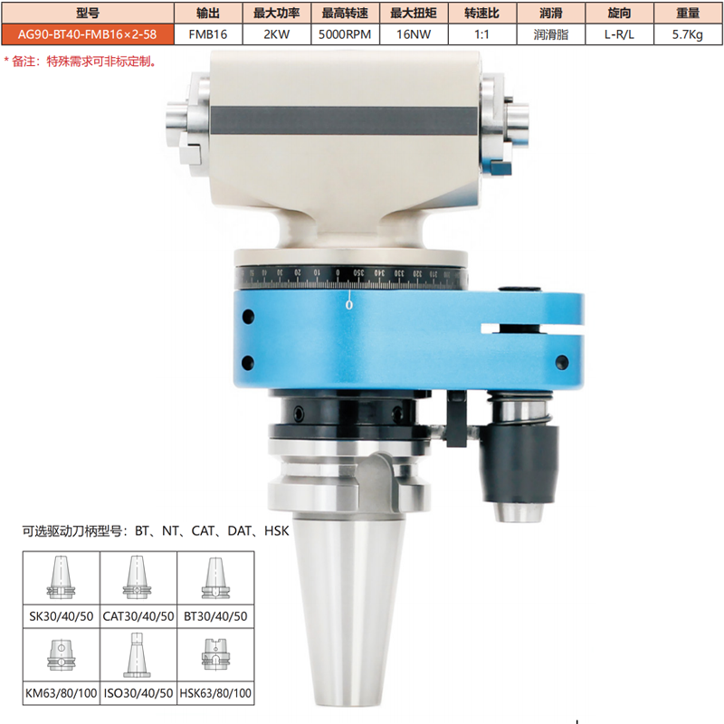 AG90-BT40-FMB16*2-58