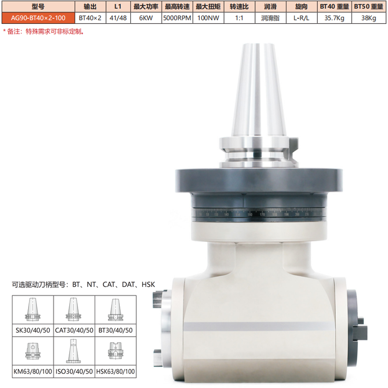 AG90-BT40*2-100