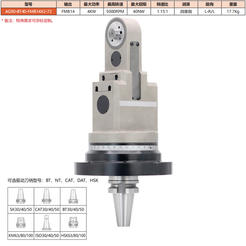 AG90-BT40-FMB14*2-72