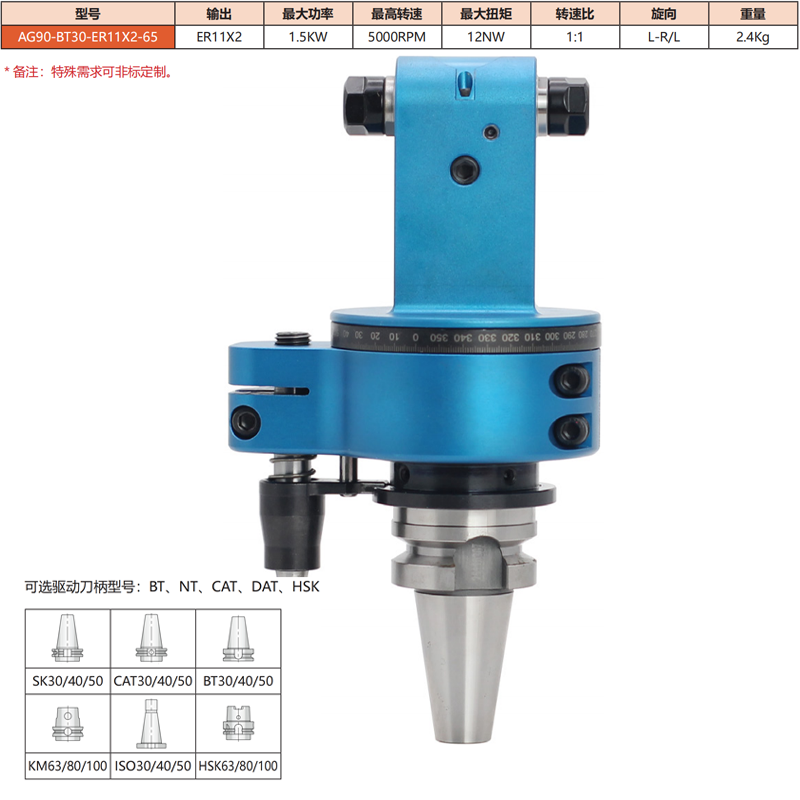 AG90-BT30-ER11*2-65