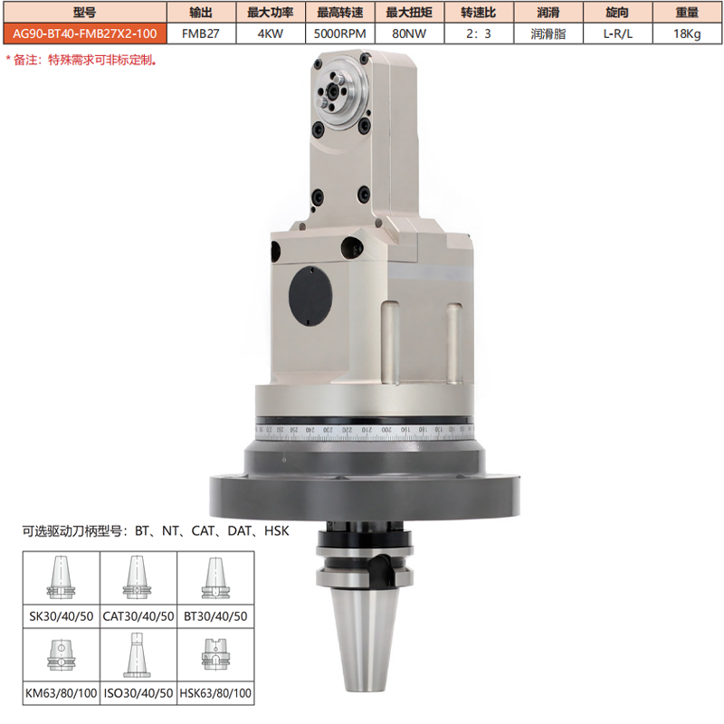 AG90-BT40-FMB27*2-100