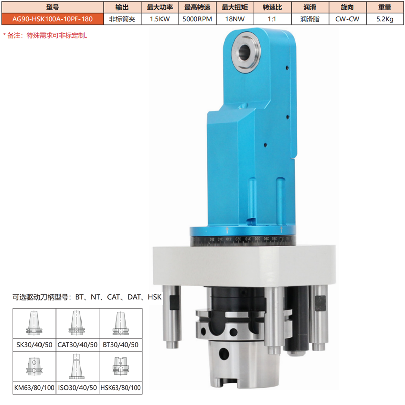AG90-HSK100A-10PF-180