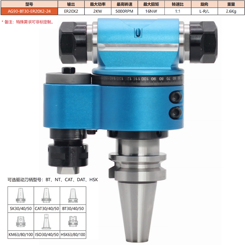 AG90-BT30-ER20*2-24