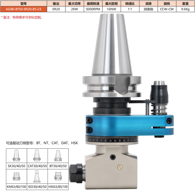 AG90-BT50-ER20-85-23