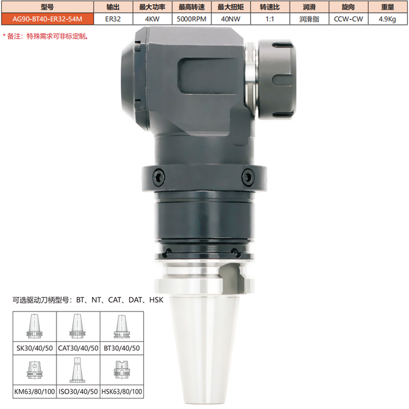 AG90-BT40-ER32-54M