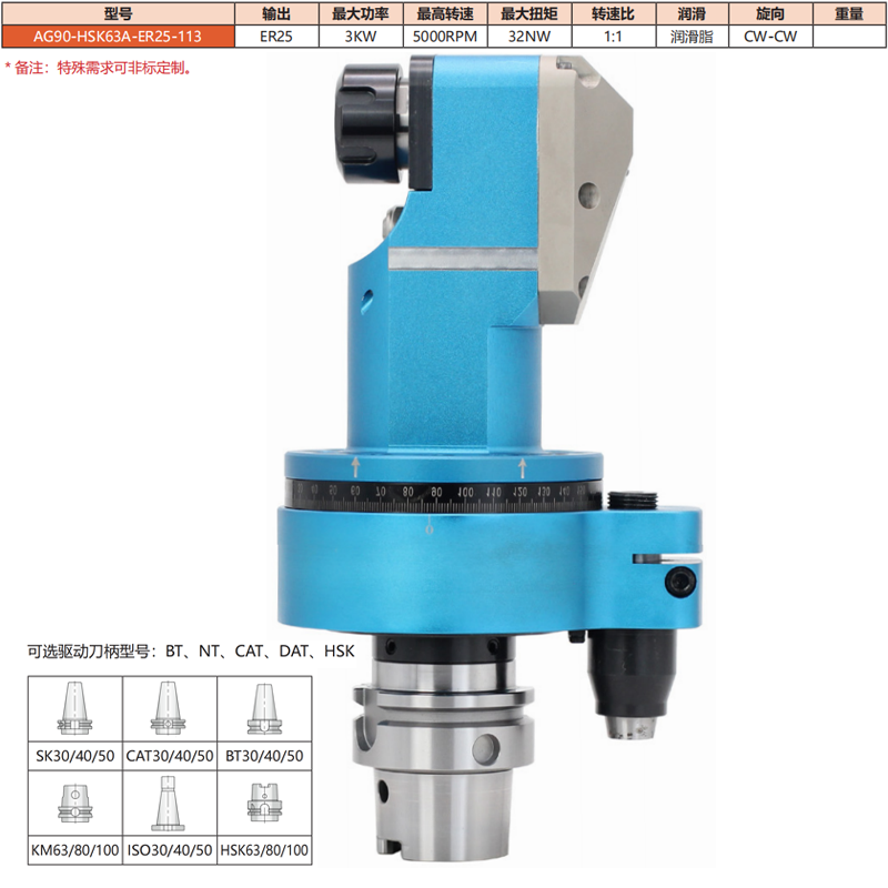 AG90-HSK63A-ER25-113